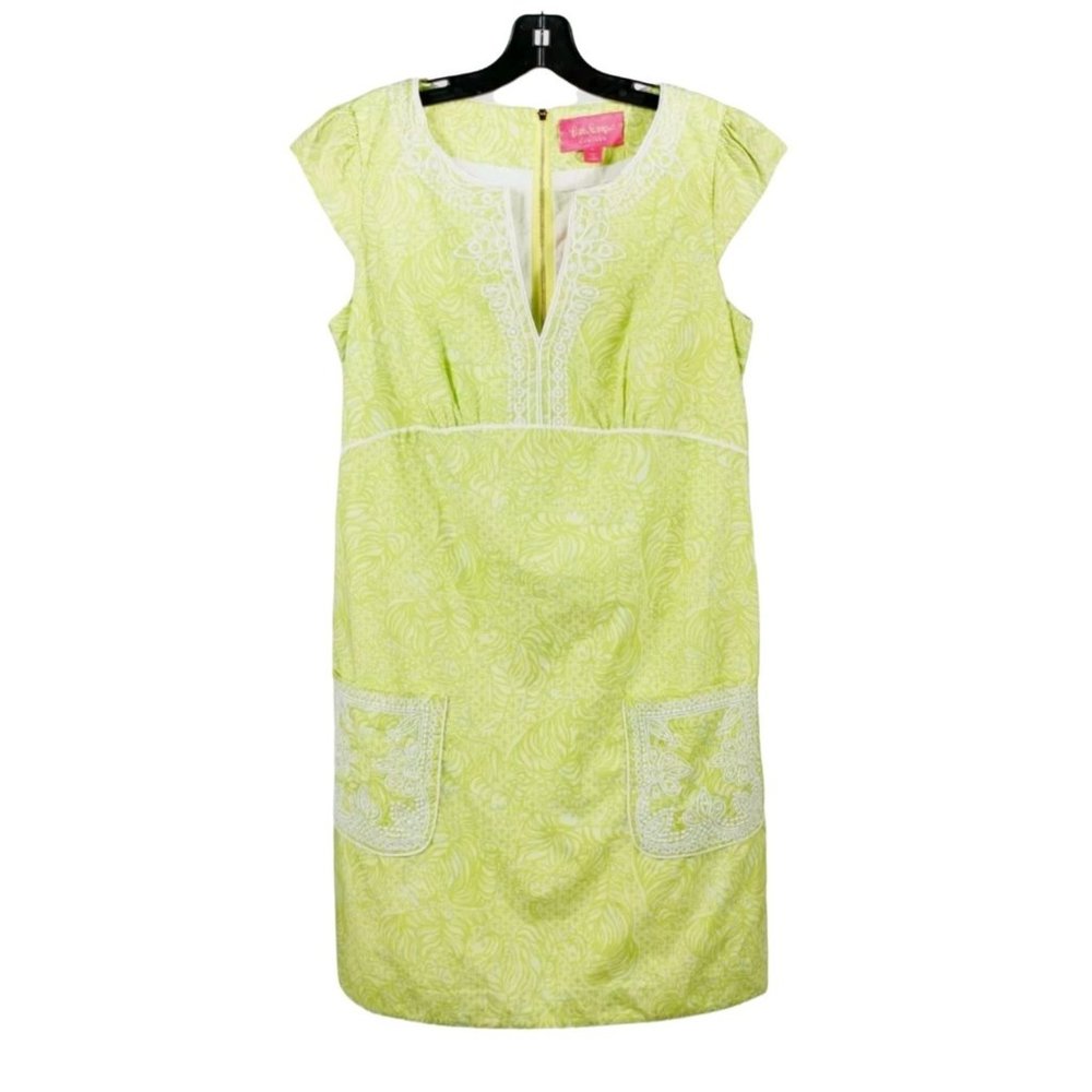 NWT Lilly Pulitzer Women's Green Sheath Dress Size 6